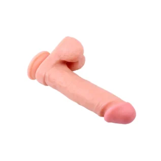 Фалоімітатор з яйцями на присосці Chisa Ballsy Super Cock 9, тілесний - Зображення 4