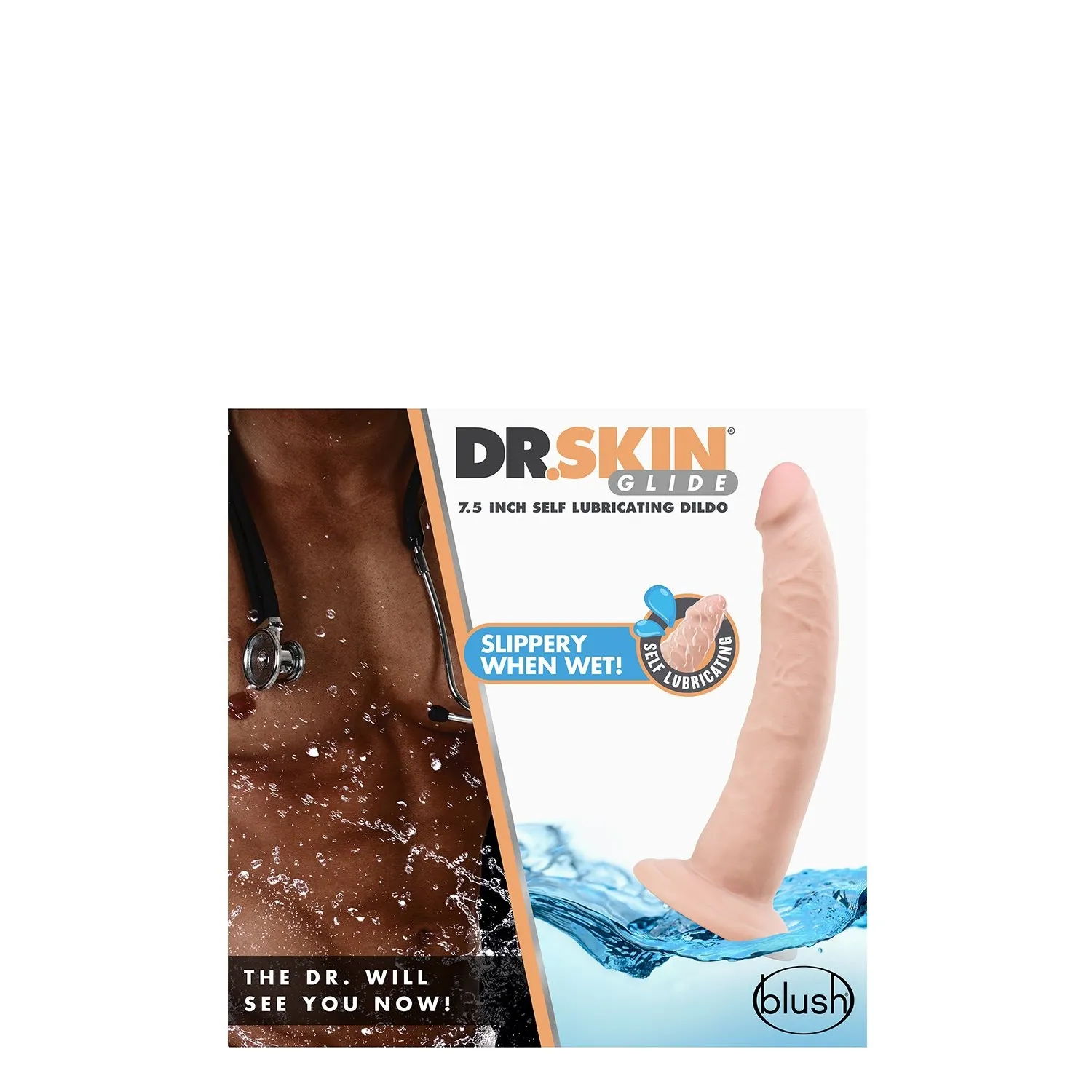 Фалоімітато реалістичний Blush Dr. Skin самозмащувальний, на присосці, бежевий 4 Фалоімітато реалістичний Blush Dr. Skin самозмащувальний, на присосці, бежевий - Зображення 2