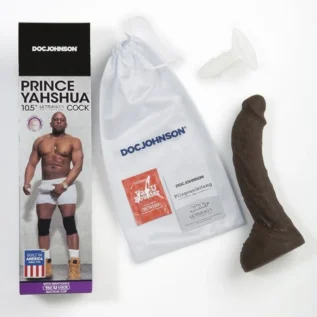 Alternative view of Фалоімітатор гігант Doc Johnson Prince Yahshua Ultraskyn 10.5" Cock - Chocolate