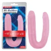 Зображення Фалоімітатор двосторонній Chisa Hi-Rubber, рожевий 22,5 см/4,5 см; 22,5 см/3,7 см