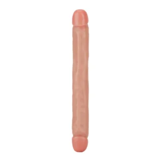 Фалоімітатор двосторонній ToyJoy RealFeel Jr.Double Dong, бежевий