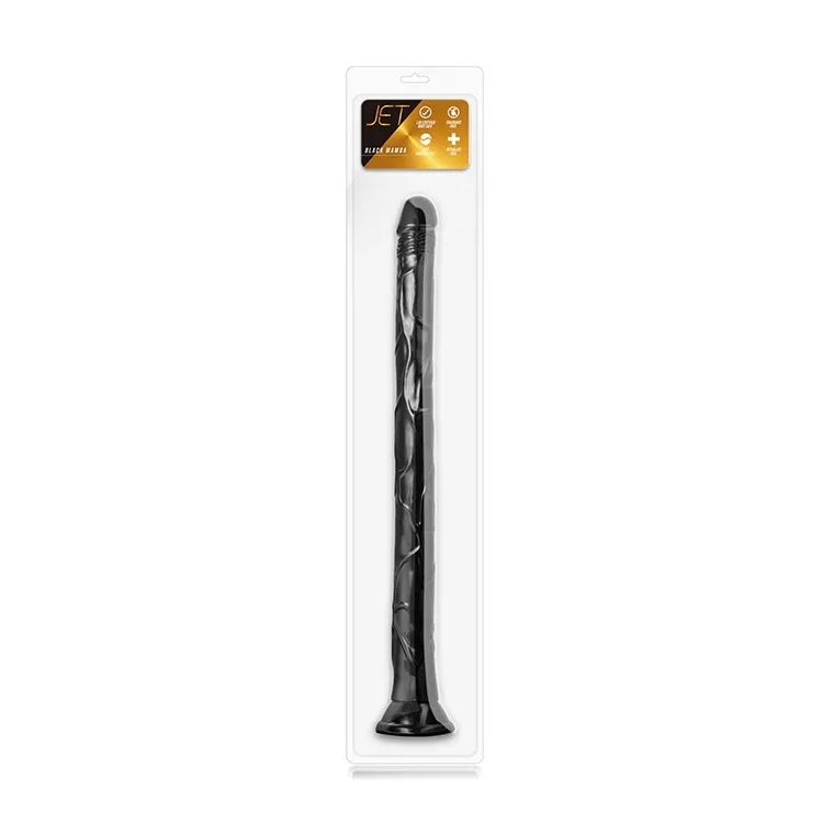Фалоімітатор JET BLACK MAMBA 48 см Чорний 6 Фалоімітатор JET BLACK MAMBA 48 см Чорний - Зображення 4