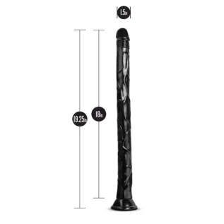 Фалоімітатор JET BLACK MAMBA 48 см Чорний 7 Фалоімітатор JET BLACK MAMBA 48 см Чорний - Зображення 2