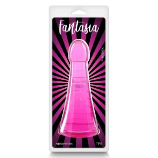 Фалоімітатор конічної форми у вигляді піраміди NS Novelties Fantasia гелевий, рожевий