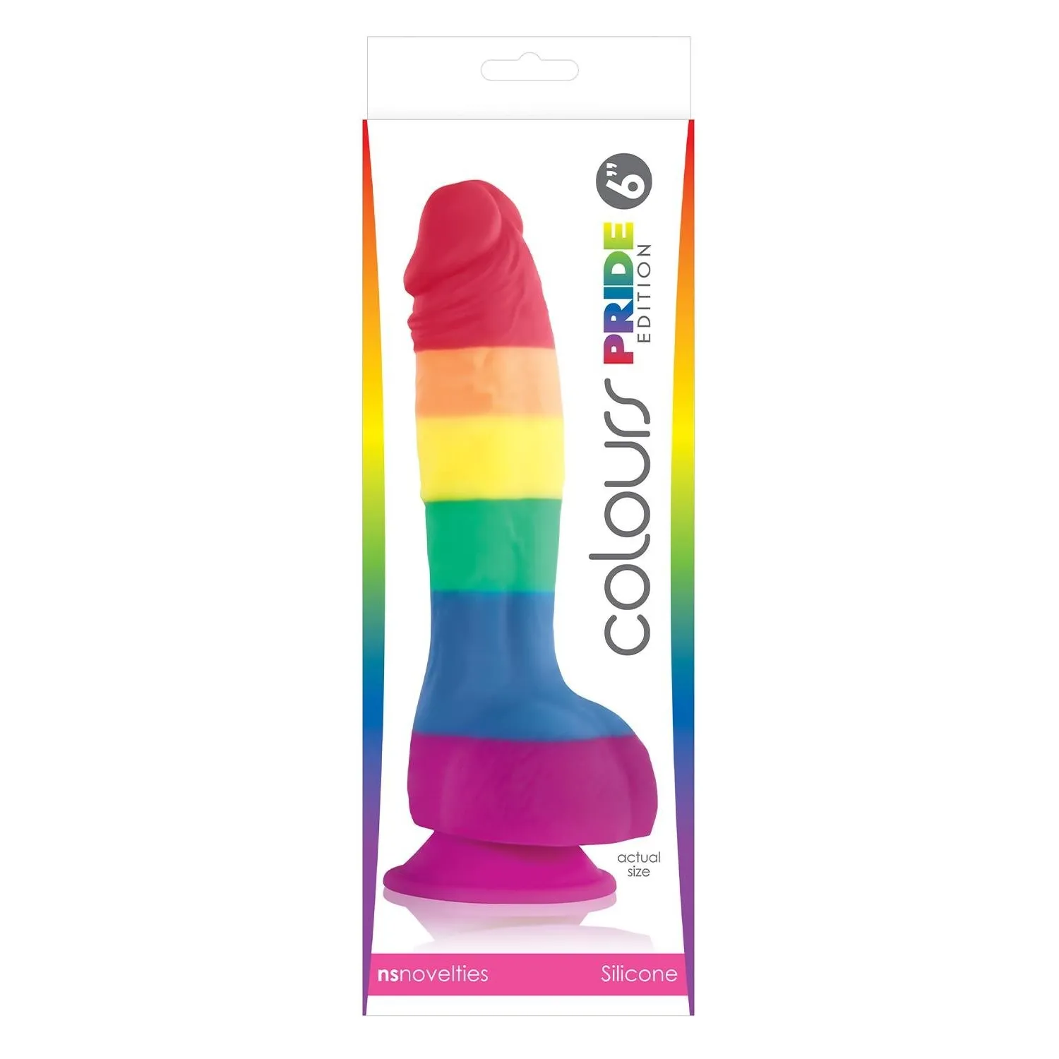 Фалоімітатор Веселка NS Novelties Colours Pride Edition на присосці 3 Фалоімітатор Веселка NS Novelties Colours Pride Edition на присосці