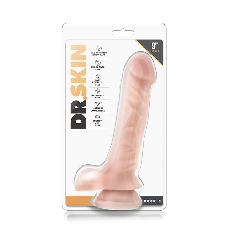 Фалоімітатор реалістичний Blush Dr. Skin на присосці, бежевий 6 Фалоімітатор реалістичний Blush Dr. Skin на присосці, бежевий - Зображення 4
