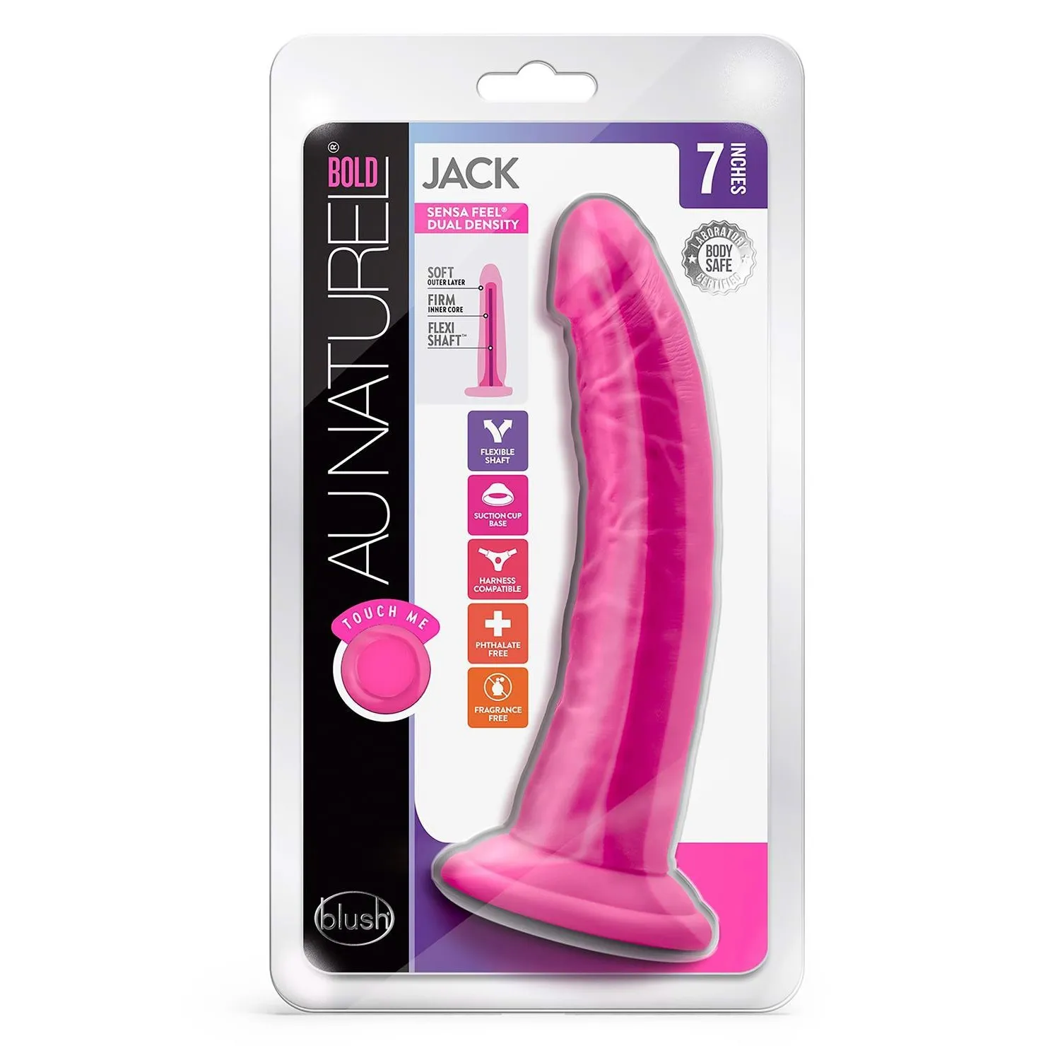 Фалоімітатор реалістичний на присосці Blush Au Naturel Bold Jack рожевий, 19 х 3.8 см 7 Фалоімітатор реалістичний на присосці Blush Au Naturel Bold Jack рожевий, 19 х 3.8 см - Зображення 5