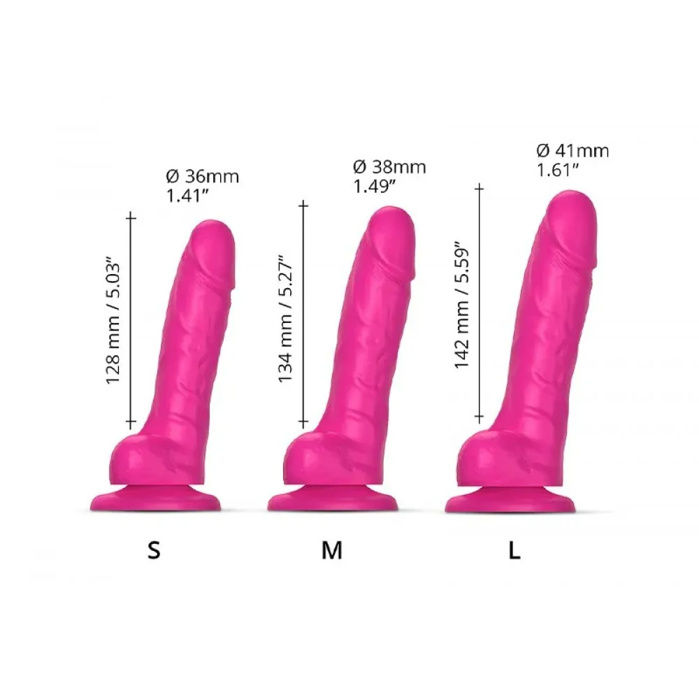 Фалоімітатор реалістичний розмір L Strap-On-Me на присосці, рожевий, 14.2 х 4.1 см 6 Фалоімітатор реалістичний розмір L Strap-On-Me на присосці, рожевий, 14.2 х 4.1 см - Зображення 4