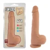 Зображення Фалоімітатор реалістичний із мошонкою Chisa T-skin ReaL Funky Dick на присосці, бежевий