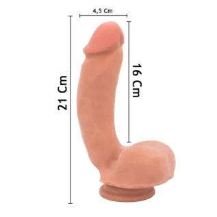 Фалоімітатор реалістичний з присоском Chisa T-Skin ReaL Sensualism, коричневий - Зображення 3