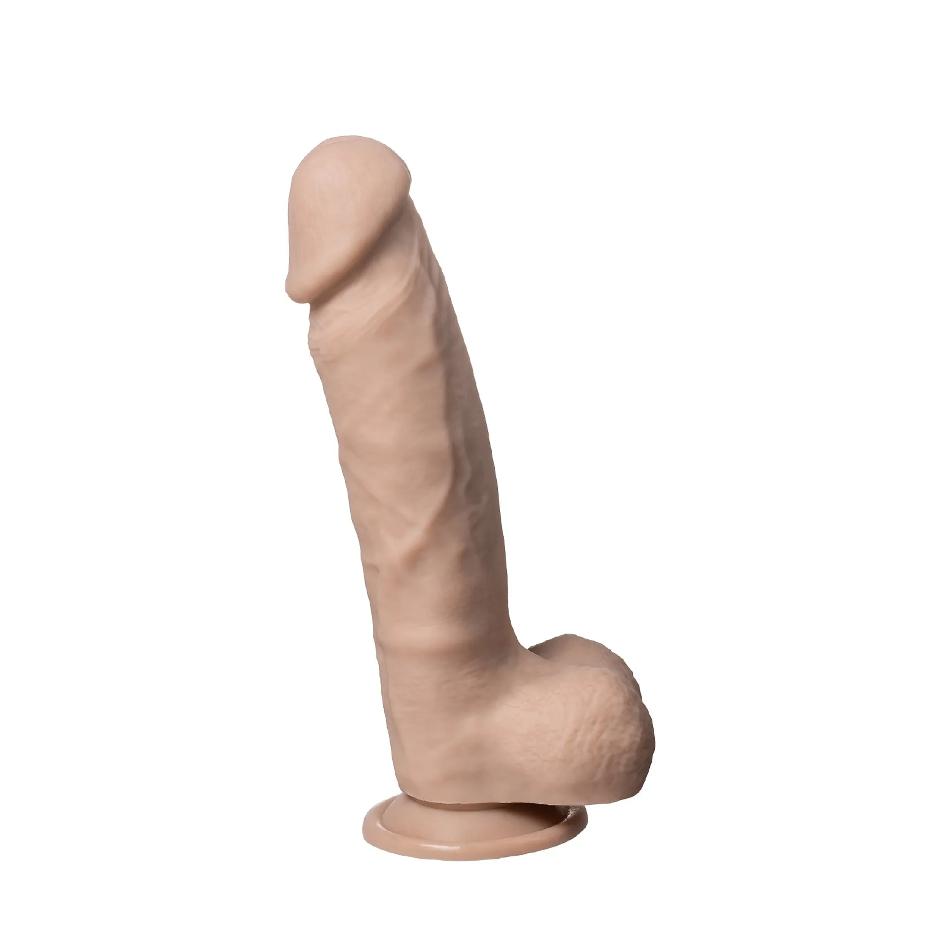 Фалоімітатор реалістичний Silexd Real Skin Model 1 (9") на присосці, бежевий 4 Фалоімітатор реалістичний Silexd Real Skin Model 1 (9") на присосці, бежевий - Зображення 2