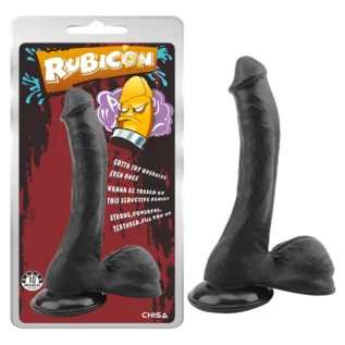 Фалоімітатор з яєчками на присосці Chisa Rubicon, чорний