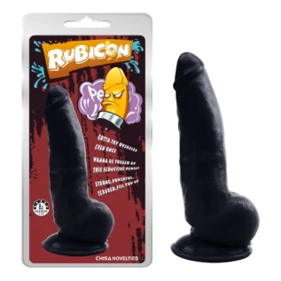 Фалоімітатор з яєчками на присосці Chisa Rubicon, чорний