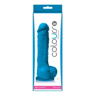 Фалоімітатор силікон NS Novelties COLOURS PLEASURES 5INCH BLUE