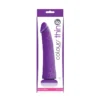 Зображення Фалоімітатор силікон NS Novelties COLOURS PLEASURES THIN 8INCH PURPLE