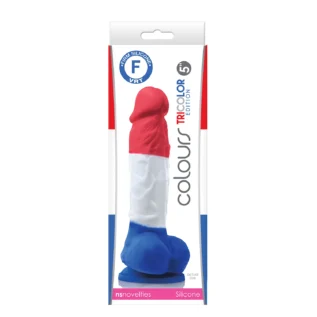 Фалоімітатор силікон NS Novelties COLOURS PLEASURES TRICOLOR 5INCH DILDO