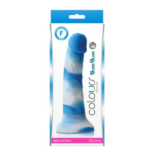Фалоімітатор силікон NS Novelties COLOURS PLEASURES YUM 6" DILDO BLUE