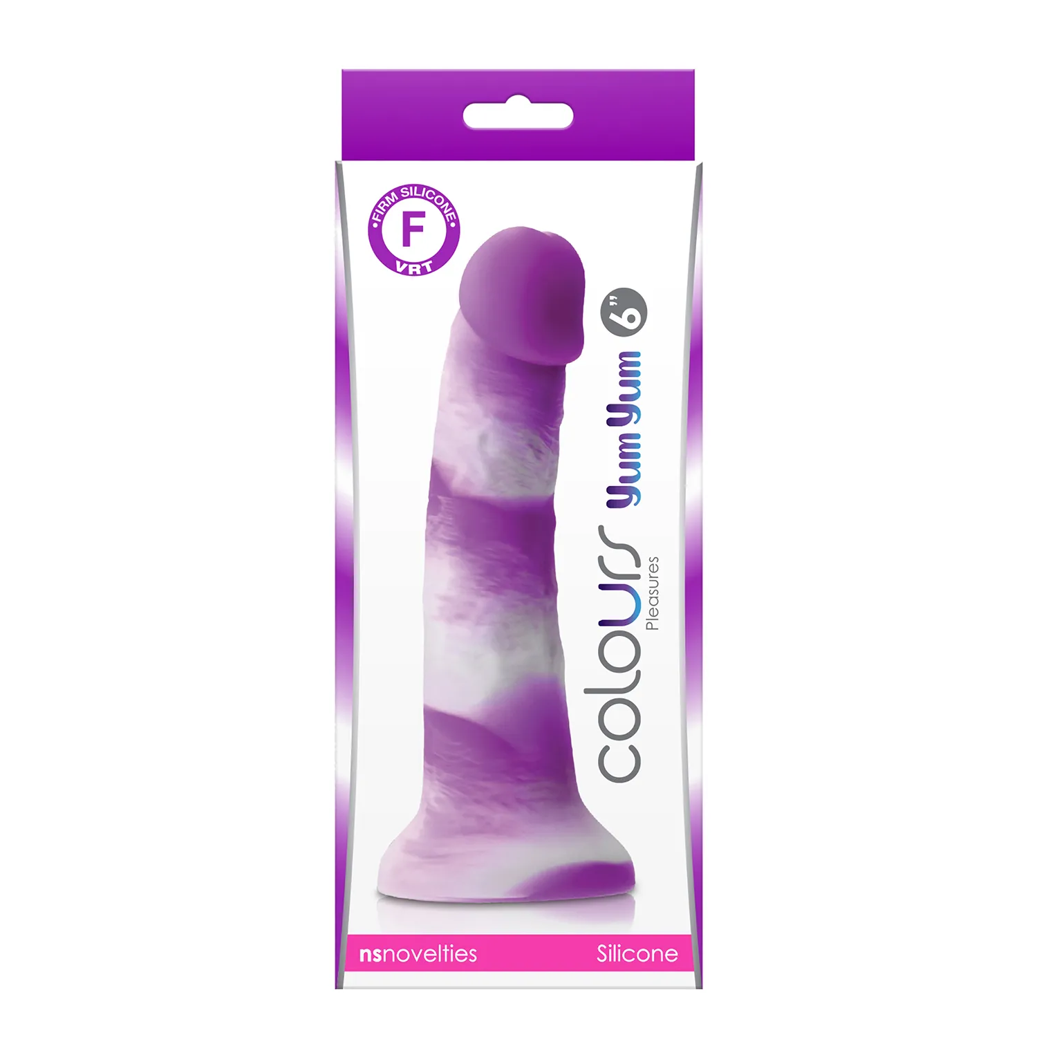 Фалоімітатор силікон NS Novelties COLOURS PLEASURES YUM 6" DILDO PURPLE 3 Фалоімітатор силікон NS Novelties COLOURS PLEASURES YUM 6" DILDO PURPLE