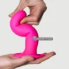 Зображення Фалоімітатор термореактивний Adrien Lastic Hitsens 4 на присосці, рожевий