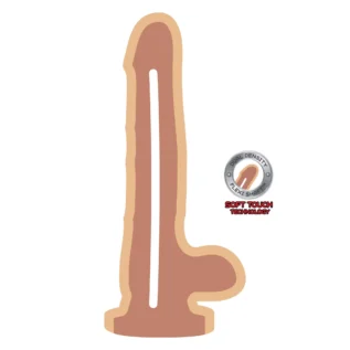 Фалоімітатор з кібершкіри з присоскою Toy Joy Dual Density Dildo, бежевий 6 Фалоімітатор з кібершкіри з присоскою Toy Joy Dual Density Dildo, бежевий - Зображення 2