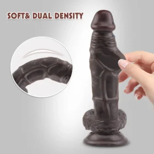 Фалоімітатор коричневий Chisa Fashion Dude 8.5 Cock реалістичний з мошонкою - Зображення 4