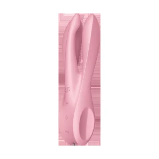 Гнучкий кліторальний вібратор із 3 моторами SATISFYER THREESOME 1 рожевий - Зображення 3
