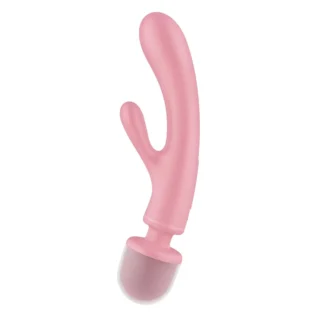Alternative view of Гібридний вібратор Мікрофон-Кролик Satisfyer Triple Lover, рожевий