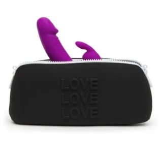 Alternative view of Кейс для зберігання секс іграшок Happy Rabbit LOVE Medium Silicone Zipper Storage Case