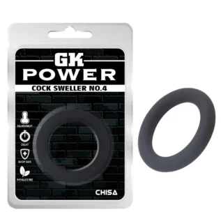 Кільце ерекційне Chisa GK Power Cock Sweller №4, чорне