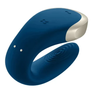 Alternative view of Люксовий Smart вібратор для пар Satisfyer Double Love Luxury, синій