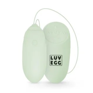Віброяйце з дистанційним пультом Luv Egg, силіконове, зелене, 6.5 х 3.5 см