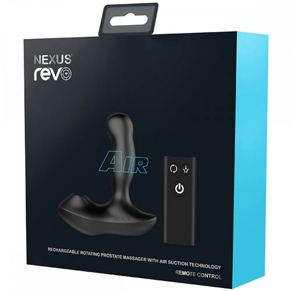 Масажер простати з вібрацією та вакуумною стимуляцією Revo Air Nexus, силіконовий, чорний, 14 х 3.4 9 Масажер простати з вібрацією та вакуумною стимуляцією Revo Air Nexus, силіконовий, чорний, 14 х 3.4 - Зображення 7