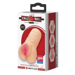 Мастурбатор вагіна Crazy Bull Scarlet з квітковим візерунком, 9.6 х 16 см - Зображення 11