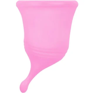 Менструальна чаша Femintimate EVE (4.6x6.8 см) у мішечку, рожева, M