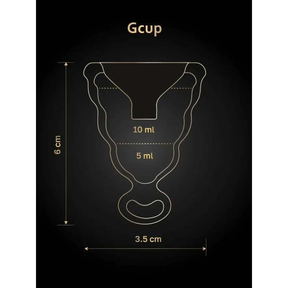 Менструальна чаша Gcup Gvibe, S, чорна, 6 х 3.5 см 11 Менструальна чаша Gcup Gvibe, S, чорна, 6 х 3.5 см - Зображення 9