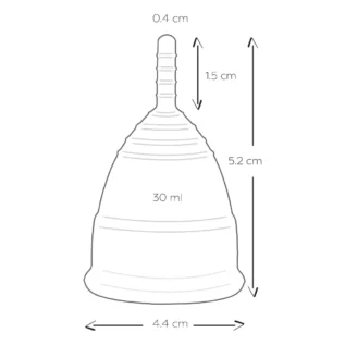 Менструальні чаші Mae B Intimate Health 2 Large Menstrual Cups 12 Менструальні чаші Mae B Intimate Health 2 Large Menstrual Cups - Зображення 5