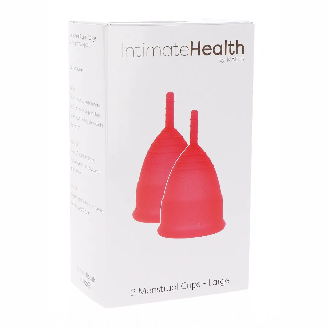 Менструальні чаші Mae B Intimate Health 2 Large Menstrual Cups 8 Менструальні чаші Mae B Intimate Health 2 Large Menstrual Cups - Зображення 6