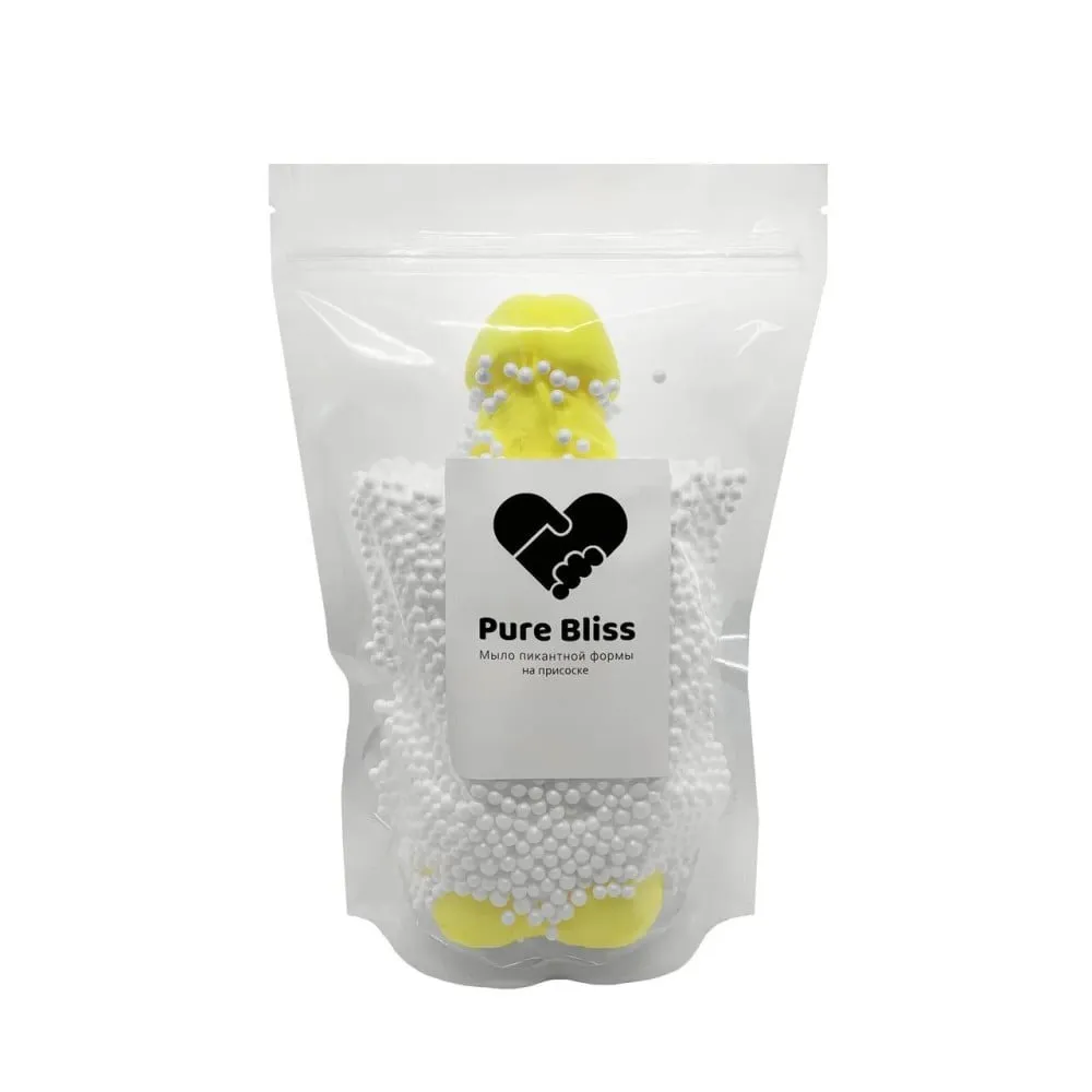 Мило член на присосці Pure Bliss жовте, size M 6 Мило член на присосці Pure Bliss жовте, size M - Зображення 4