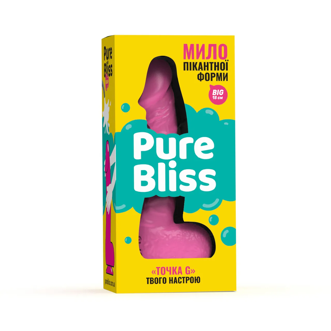 Мило член на присосці Pure Bliss BIG рожевий, 18 см 9 Мило член на присосці Pure Bliss BIG рожевий, 18 см - Зображення 7