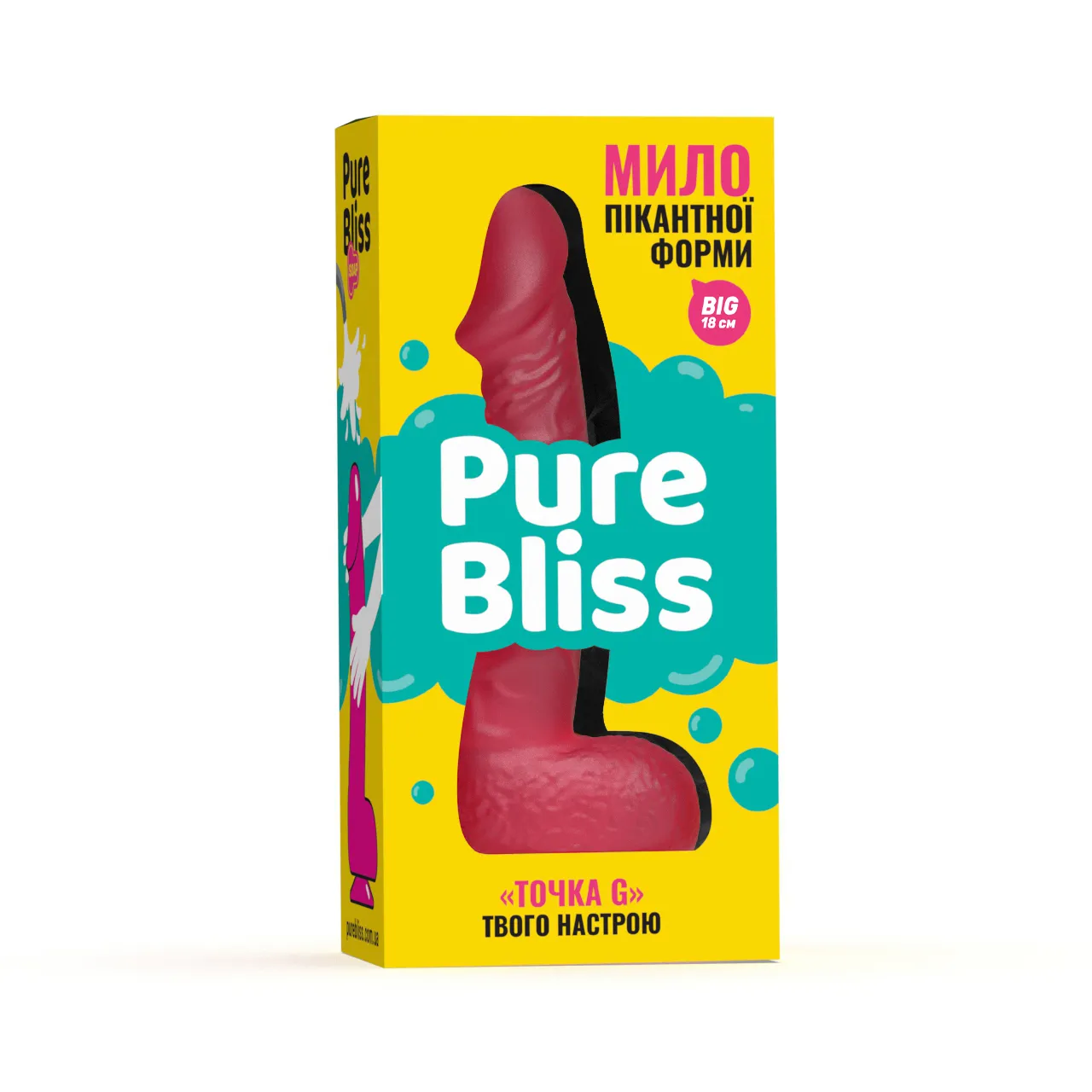 Мило член на присосці Pure Bliss BIG червоне, 18 см 9 Мило член на присосці Pure Bliss BIG червоне, 18 см - Зображення 7