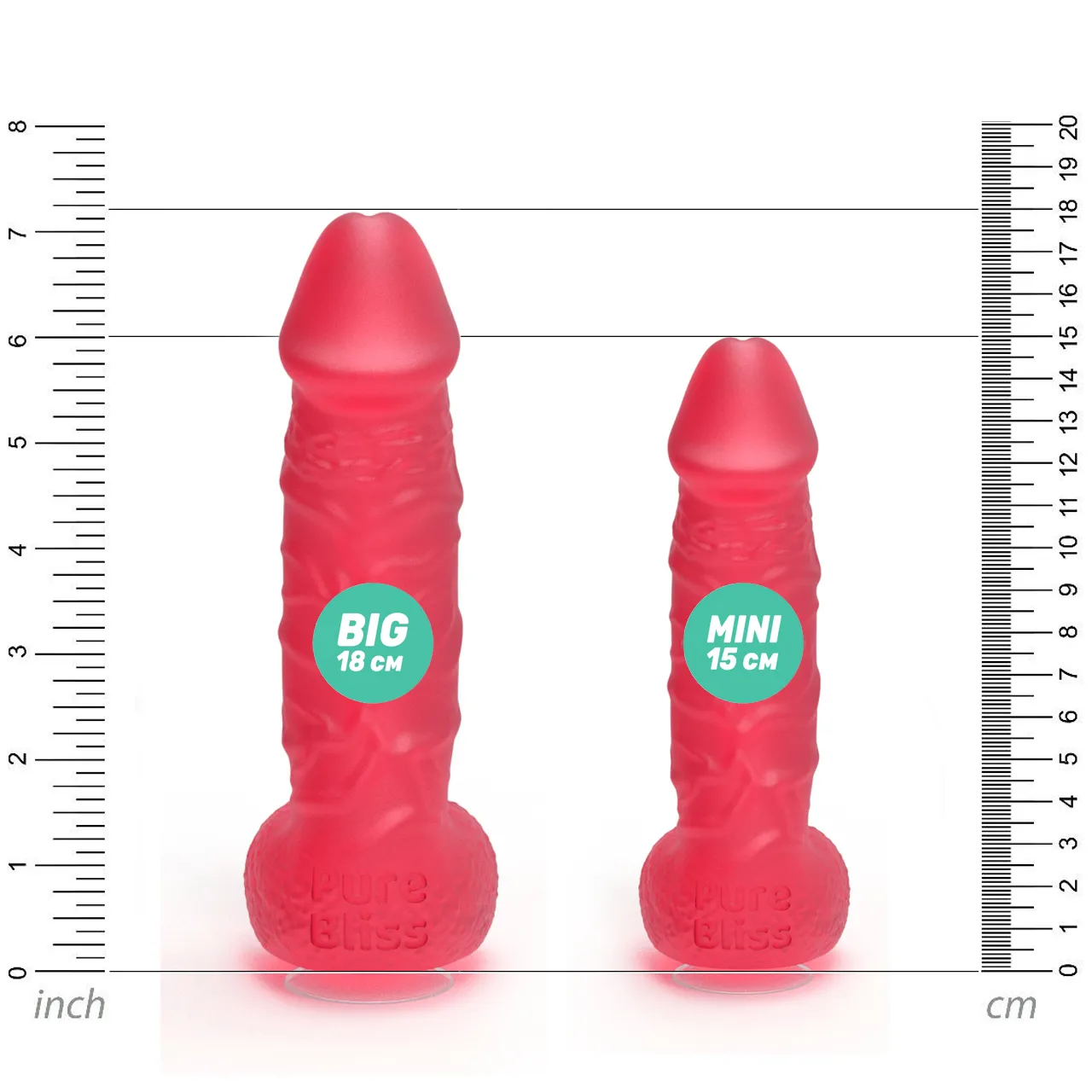 Мило член на присосці Pure Bliss BIG червоне, 18 см 8 Мило член на присосці Pure Bliss BIG червоне, 18 см - Зображення 6