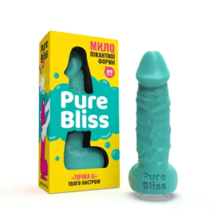 Мило член на присосці Pure Bliss BIG бірюзовий, 18 см