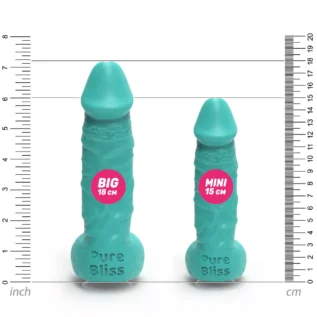Мило член на присосці Pure Bliss BIG бірюзовий, 18 см - Зображення 6