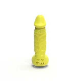 Мило член на присосці Pure Bliss BIG жовте, 18 см - Зображення 4