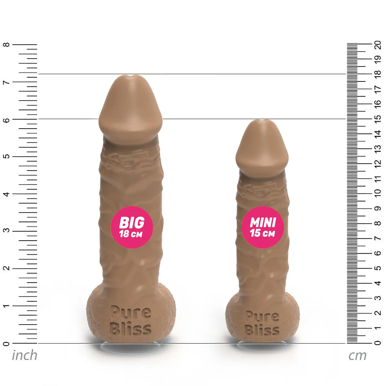 Мило член на присосці Pure Bliss MINI коричневий, 15 см 8 Мило член на присосці Pure Bliss MINI коричневий, 15 см - Зображення 6