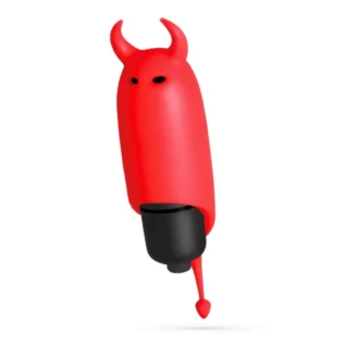 Міні-вібратор віброкуля з насадкою Crushios O-Pet Devil червоного кольору, 9.2 х 2.5 см 10 Міні-вібратор віброкуля з насадкою Crushios O-Pet Devil червоного кольору, 9.2 х 2.5 см - Зображення 3