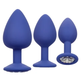 Alternative view of Набор анальных пробок California Exotic Cheeky Gems 3 Pcs Purple