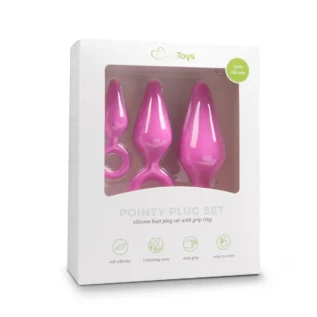 Набір анальних пробок Easytoys Pink Buttplugs With Pull Ring - Set 9 Набір анальних пробок Easytoys Pink Buttplugs With Pull Ring - Set - Зображення 4