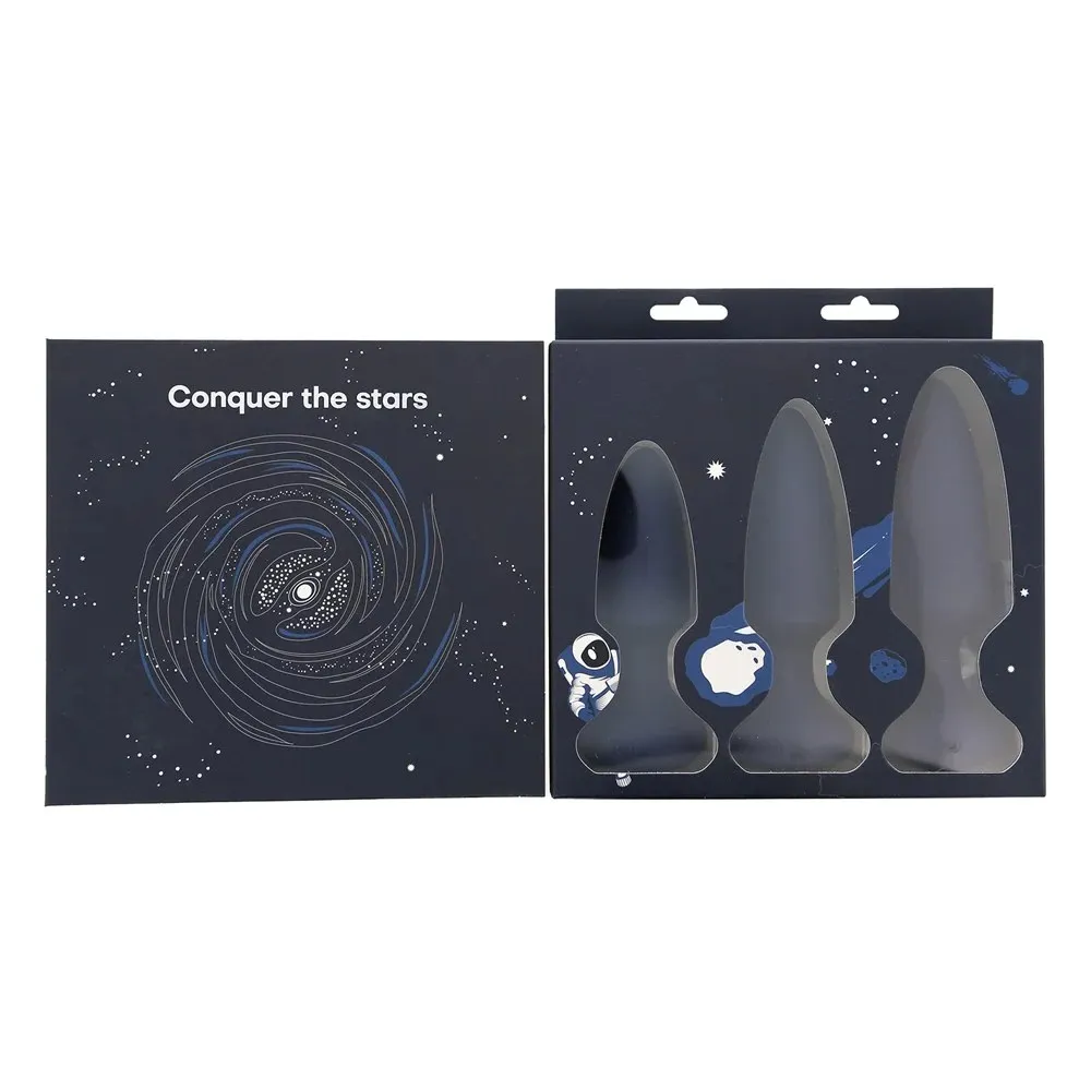 Набір анальних вібраторів, S, M, L, Dream Toys Startroopers Mars синій, 3 шт 5 Набір анальних вібраторів, S, M, L, Dream Toys Startroopers Mars синій, 3 шт - Зображення 3