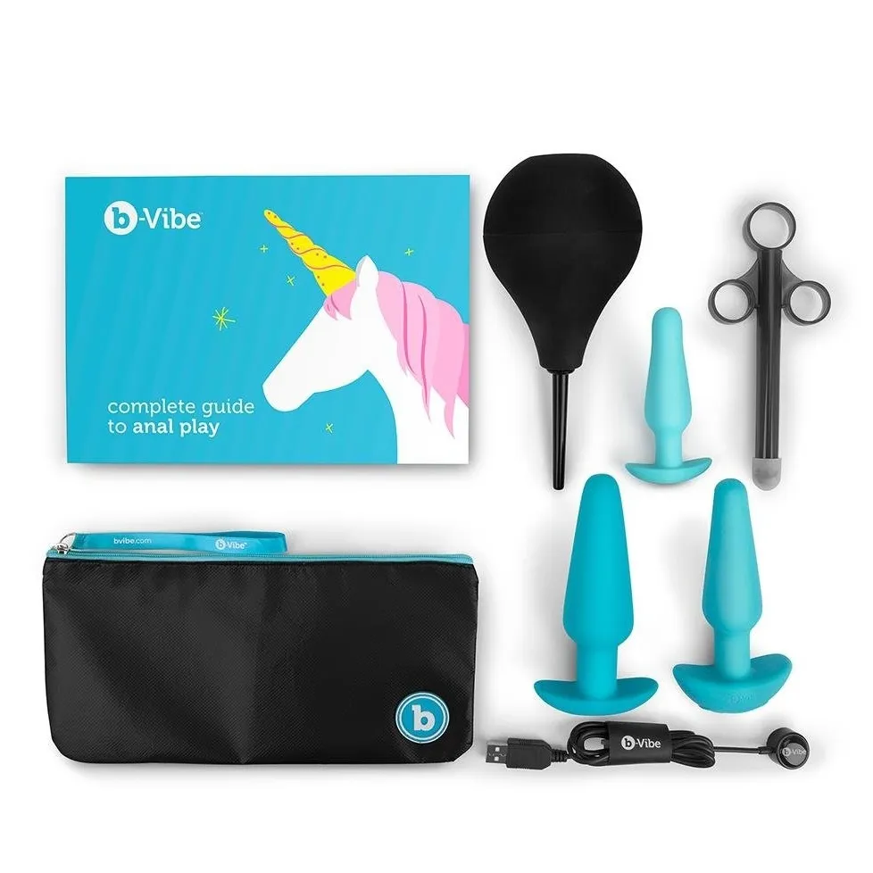 Набір для анального сексу B-Vibe Anal Training 7 предметів, синій 2 Набір для анального сексу B-Vibe Anal Training 7 предметів, синій